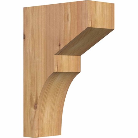 Ekena Millwork Monterey Smooth Corbel, Western Red Cedar, 3 1/2"W x 8"D x 12"H COR04X08X12MON00SWR
